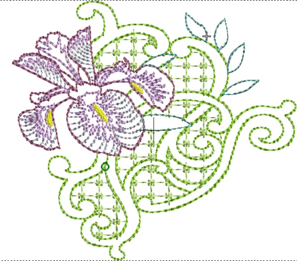 Violet Decorative Lines-6