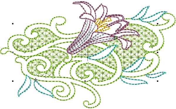 Violet Decorative Lines-8