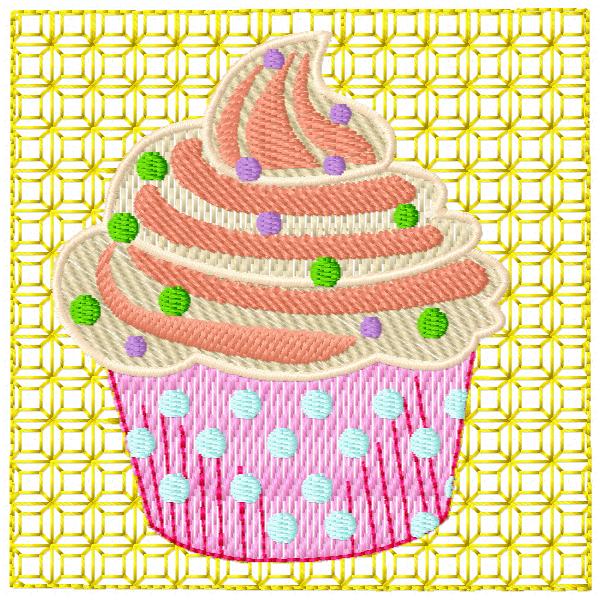 Cupcakes in squares | OregonPatchWorks