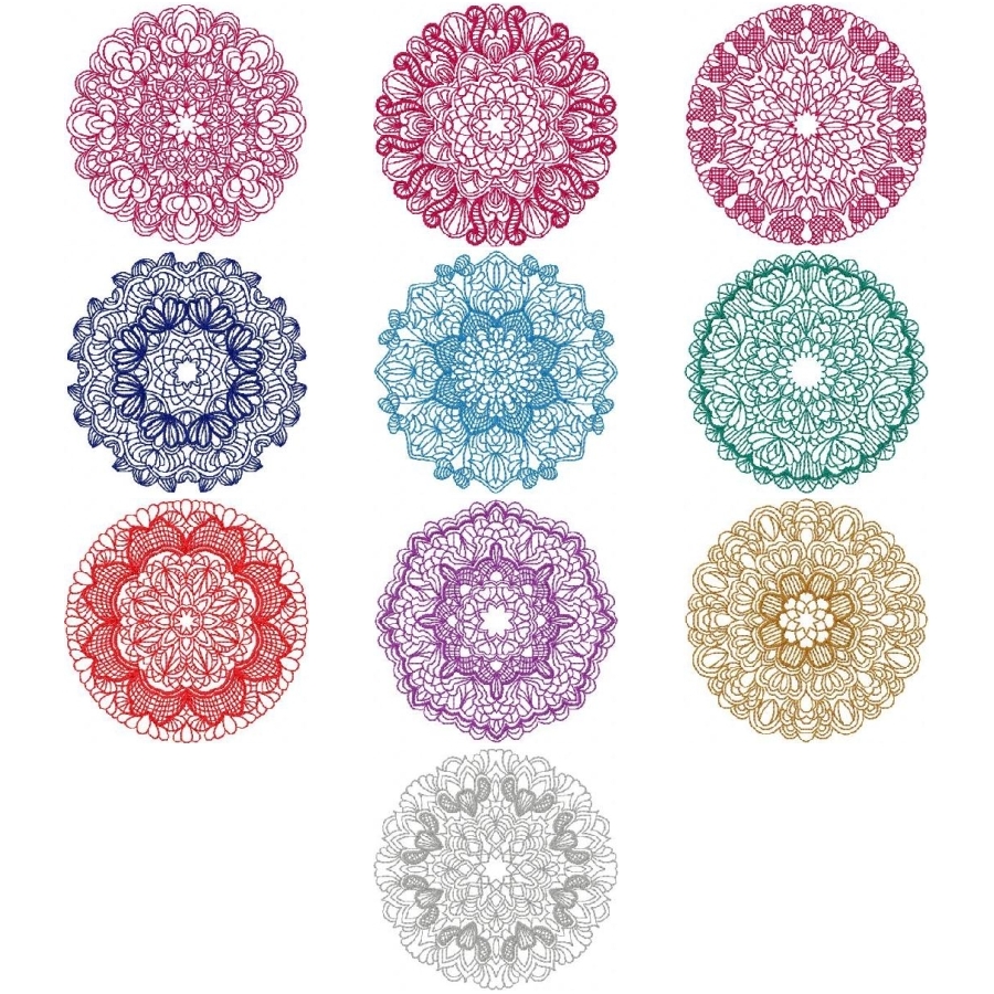 COLORFUL DOILIES 