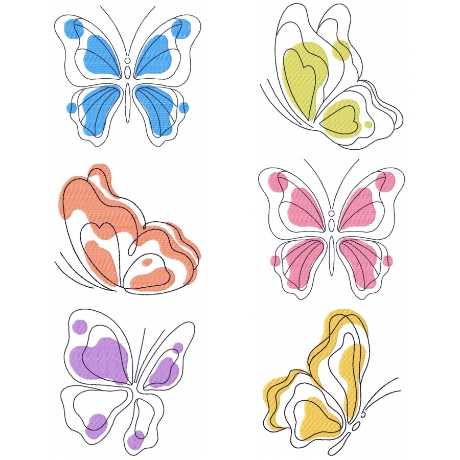 Doodle Butterflies