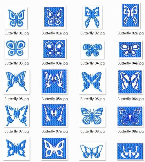 Dingbat Butterfly 1 -37