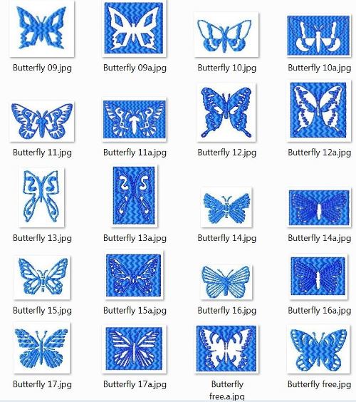 Dingbat Butterfly 1 -38