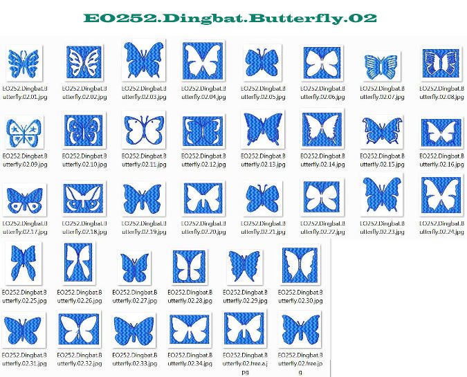 Dingbat Butterfly 2-37