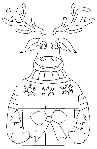 Santa-s Reindeer BW-14