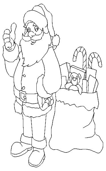 Santa and Staff BW-16