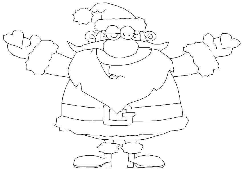 Santa and Staff BW-22