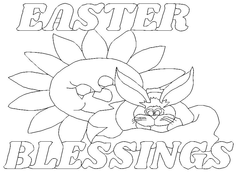 Easter Blessings BW-3
