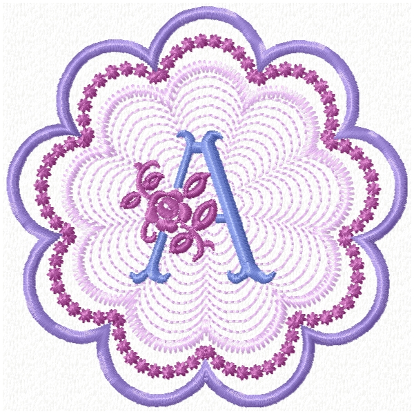 Rose Floral Monogram-3