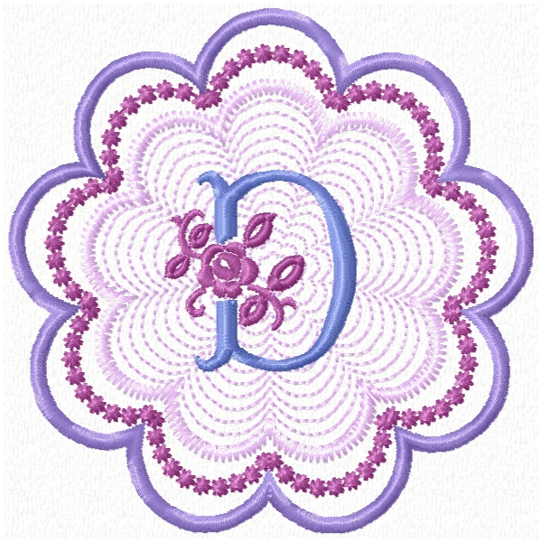 Rose Floral Monogram-6