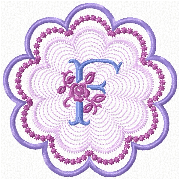 Rose Floral Monogram-8