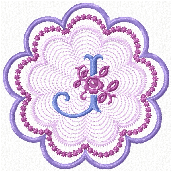 Rose Floral Monogram-12