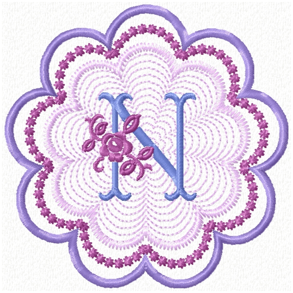 Rose Floral Monogram-16