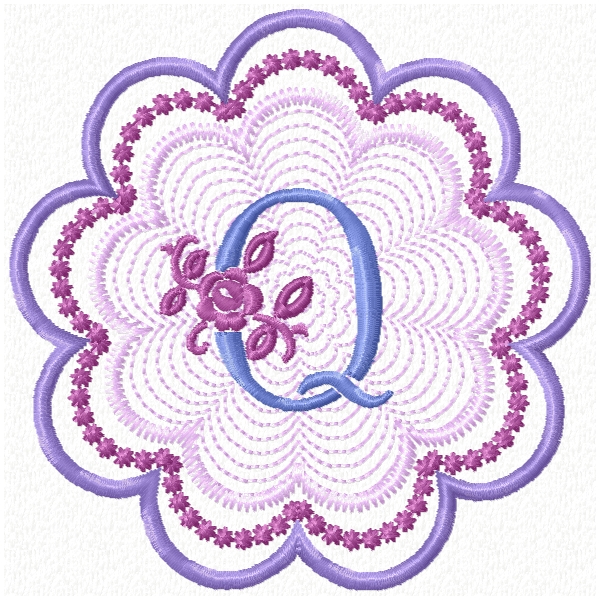 Rose Floral Monogram-19