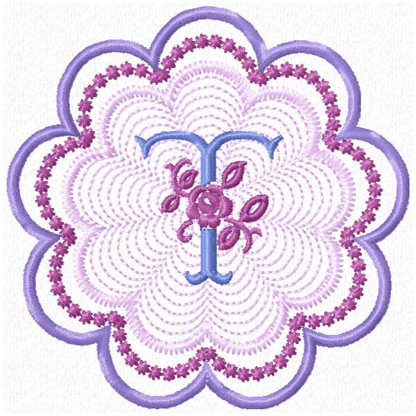 Rose Floral Monogram-22