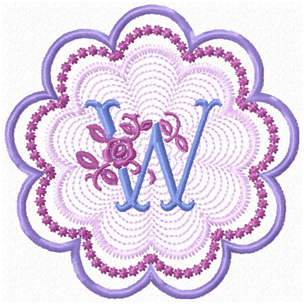 Rose Floral Monogram-25