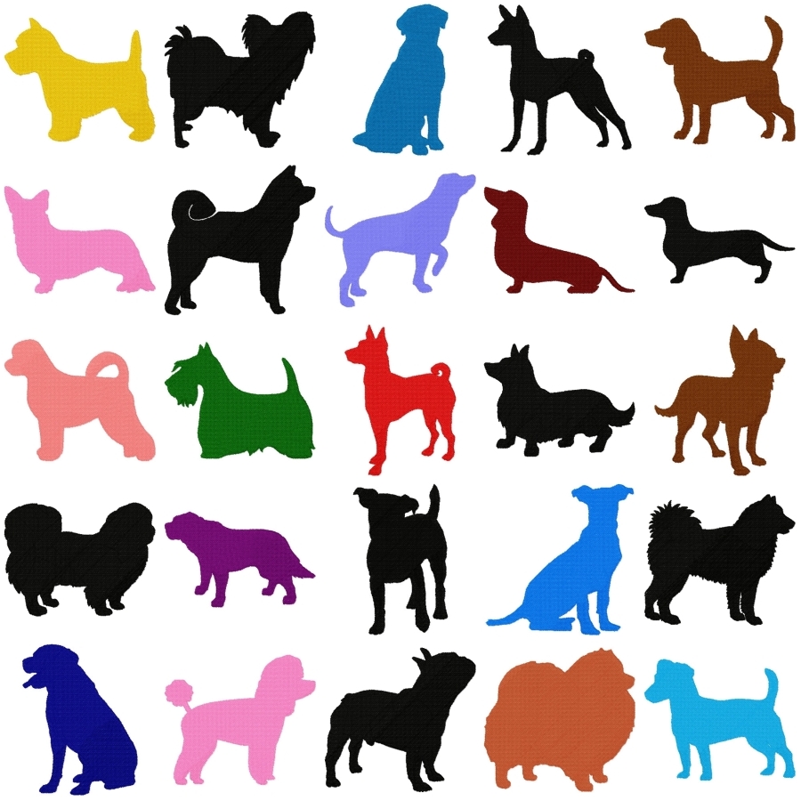 Silhouette Dogs 1-2-3 Value Set