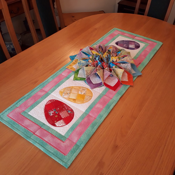 Quilted Easter Table Runner-3