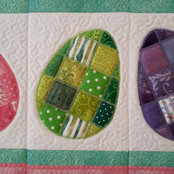 Quilted Easter Table Runner-8