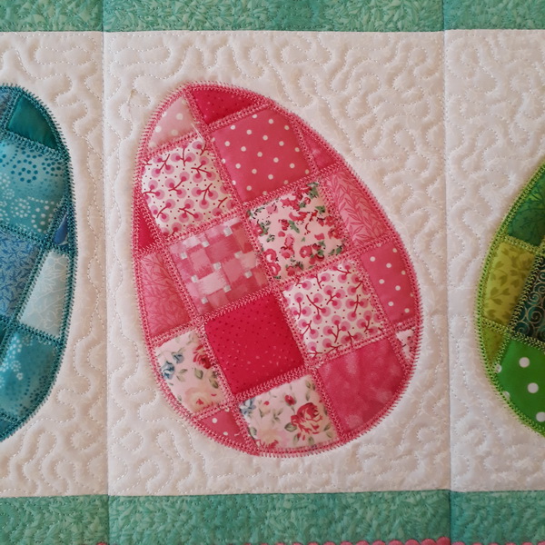 Quilted Easter Table Runner-9