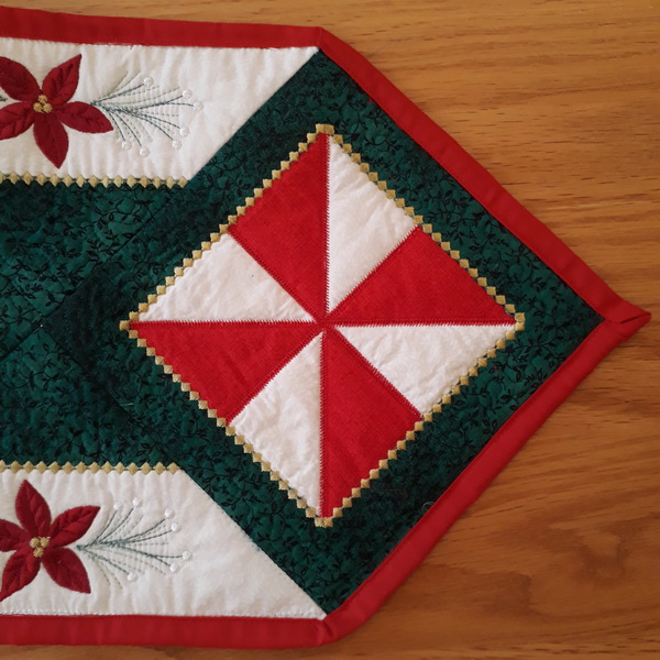 Peppermint Candy 2 Quilted Table Runner-6