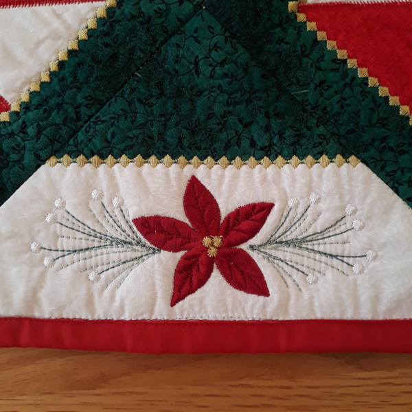 Peppermint Candy 2 Quilted Table Runner-9