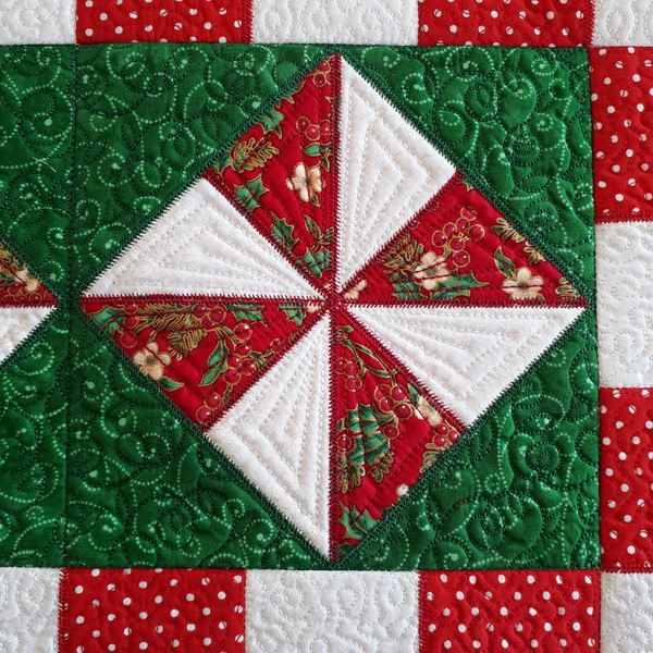 Peppermint Candy 1 Quilted Table Runner-4