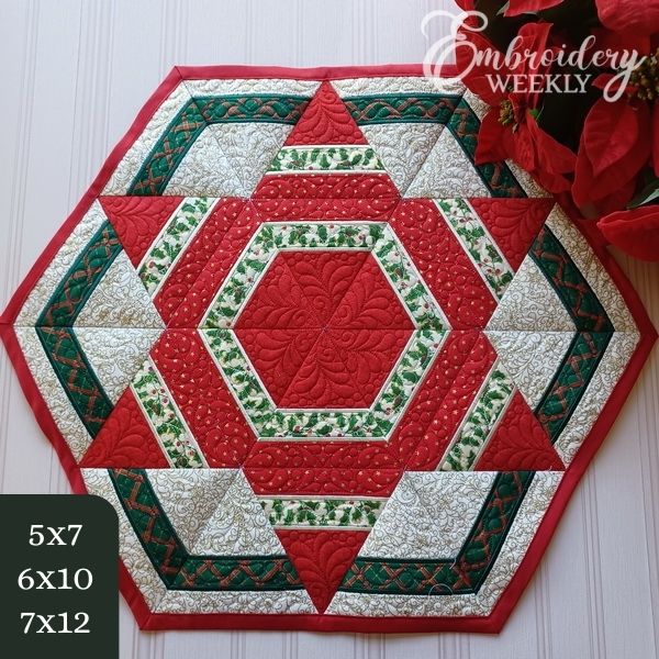 Northern Star Quilted Table Topper	