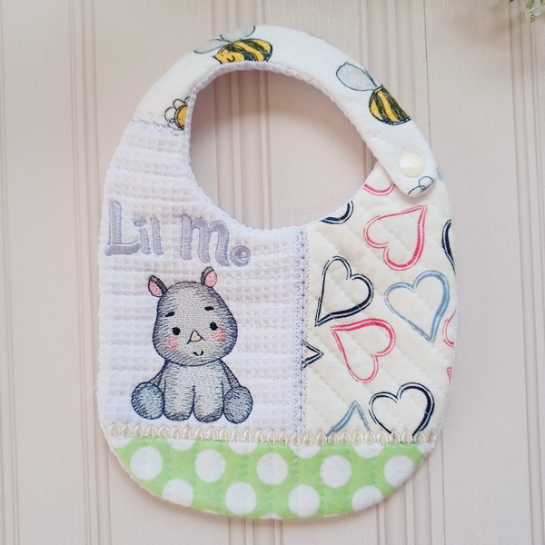 ITH Quilted Baby Animal Bibs-7