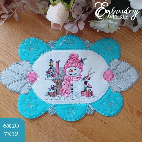 Winter Snowgirl Placemat-3