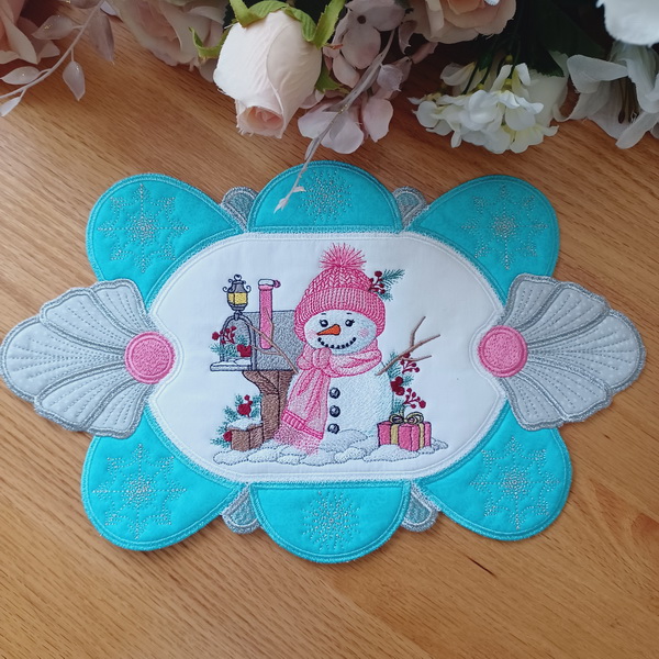 Winter Snowgirl Placemat-4