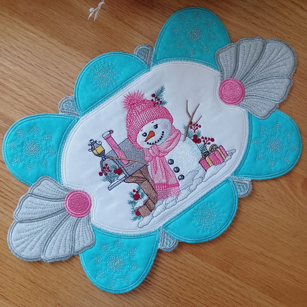 Winter Snowgirl Placemat-9