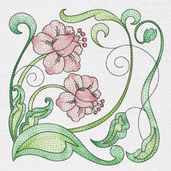 Botanical Swirls Blocks-4