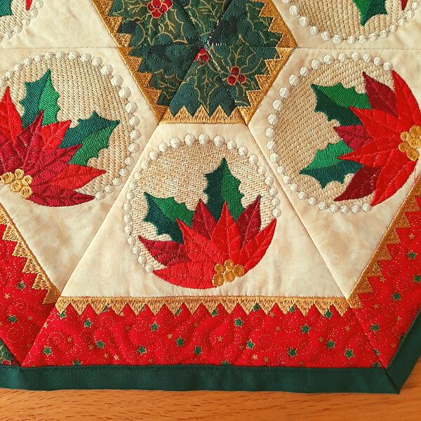 Poinsettia Table Topper-6