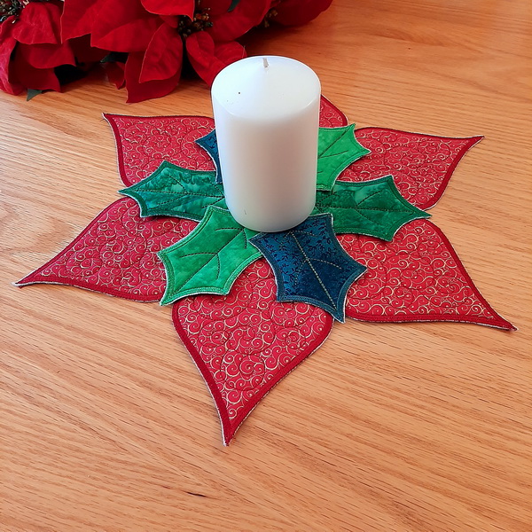 Poinsettia Candle Mat-3