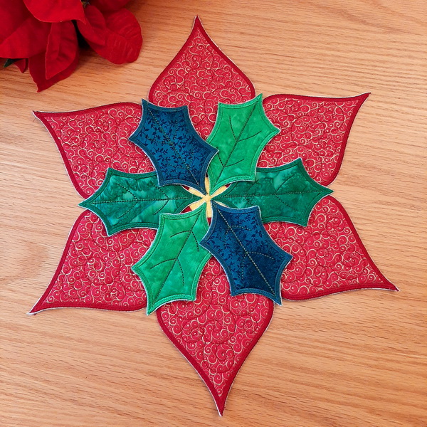 Poinsettia Candle Mat-4