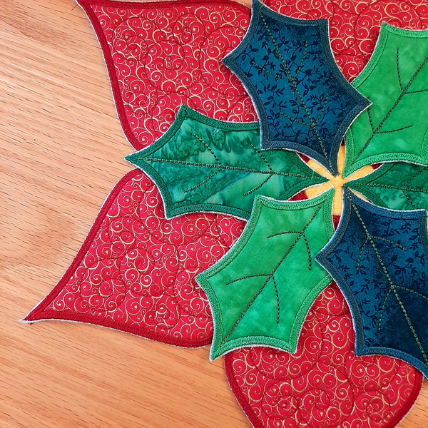 Poinsettia Candle Mat-7