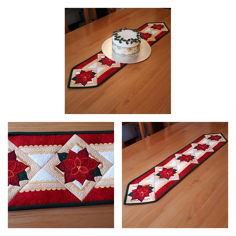 Quilted Poinsettia Table Runner OregonPatchWorks   1615951 0 