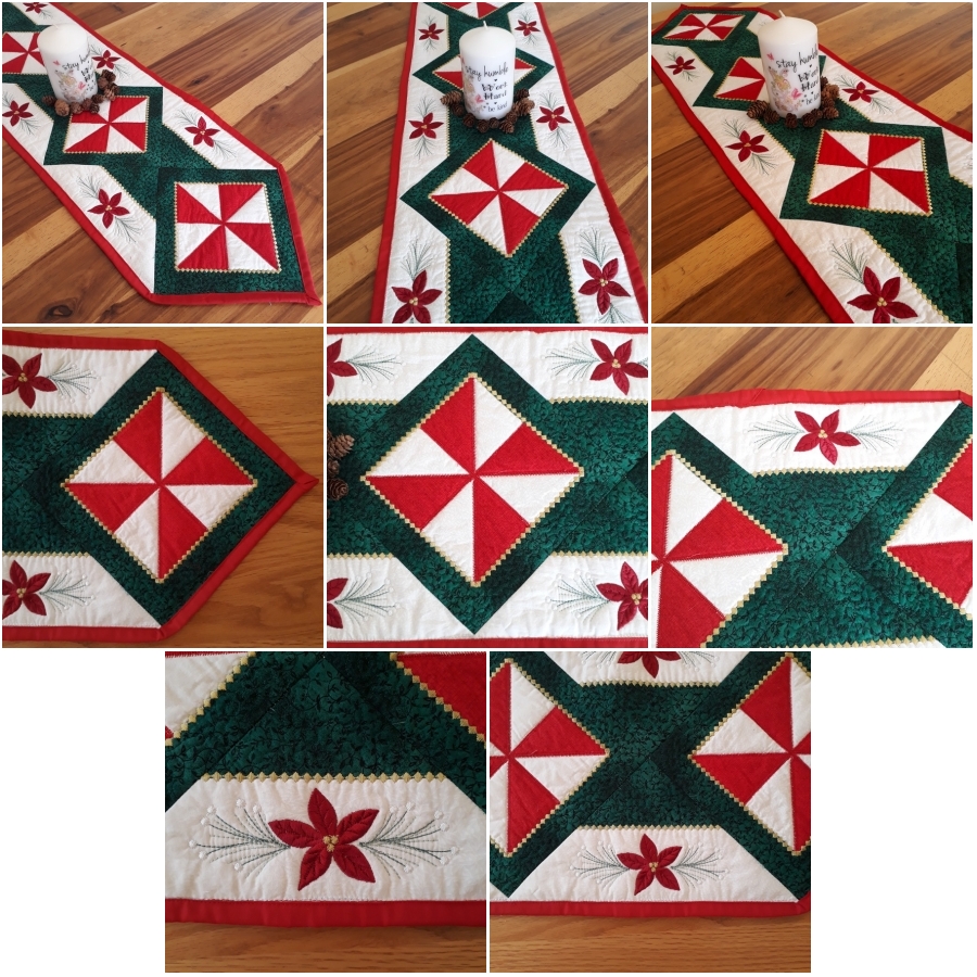 Peppermint Candy 2 Quilted Table Runner