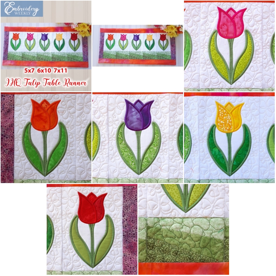 ITH Quilted Tulip Table Runner