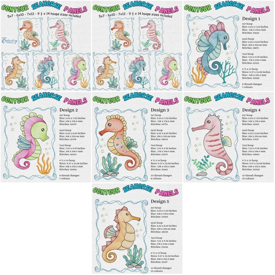 Contour Seahorse Panels