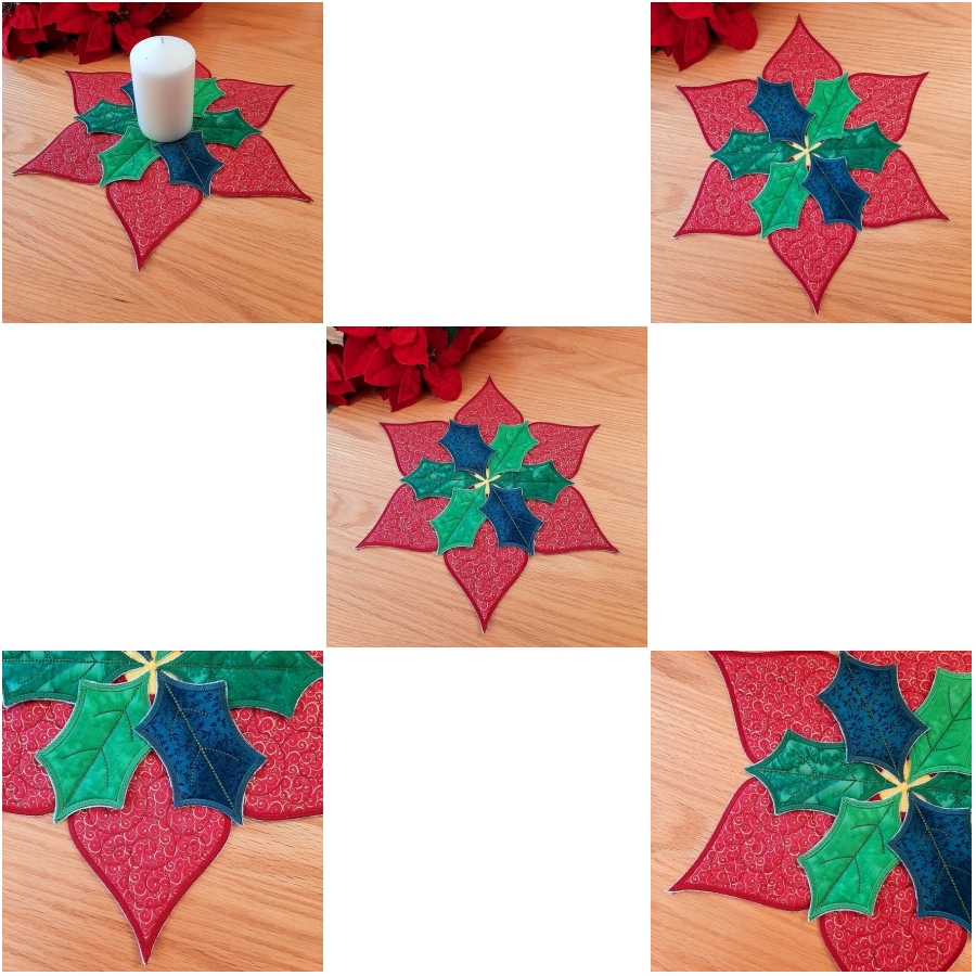 Poinsettia Candle Mat