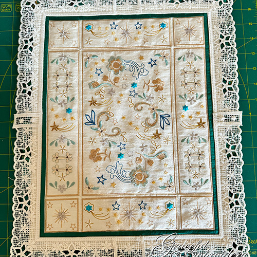 INTRO PRICED: Tutorial 12 Wall hanging with Free standing lace-3