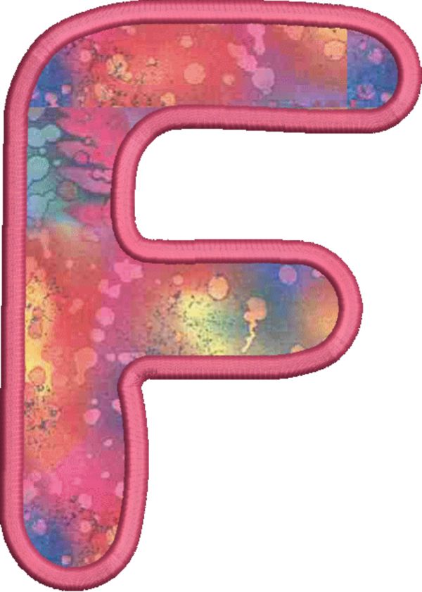 Applique Bubble Alphabet-9