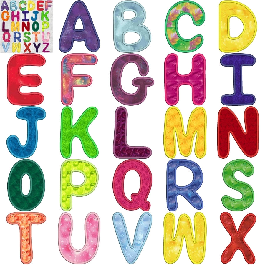 Applique Bubble Alphabet