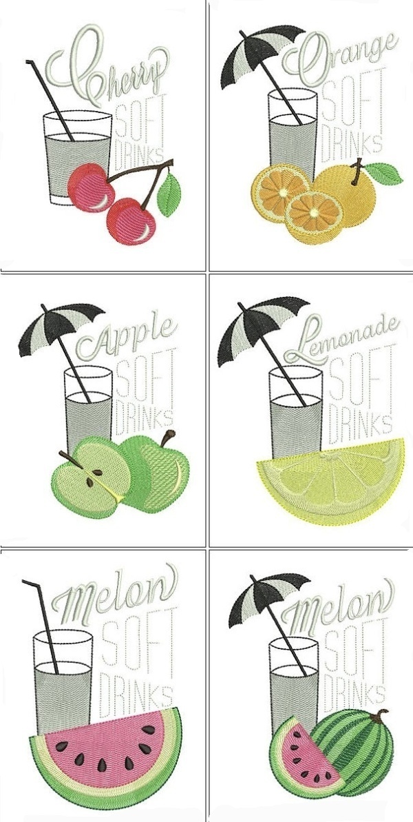 Retro Fruity Soft Drinks Coasters -5