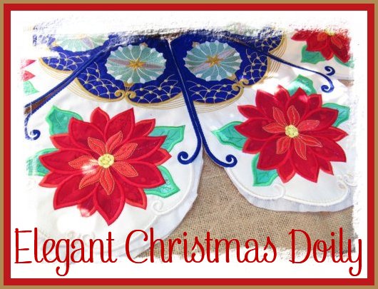 Elegant Christmas Doily - 8x12 & 6x10-3