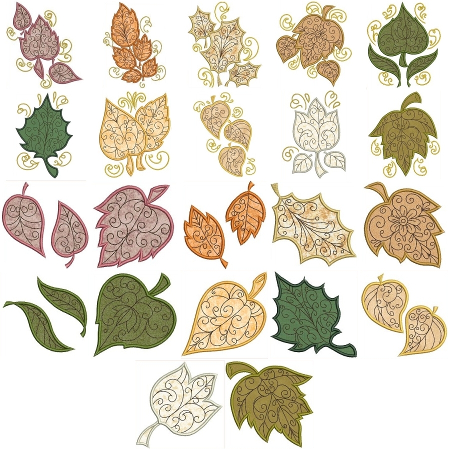 Bold Leaves Applique | OregonPatchWorks