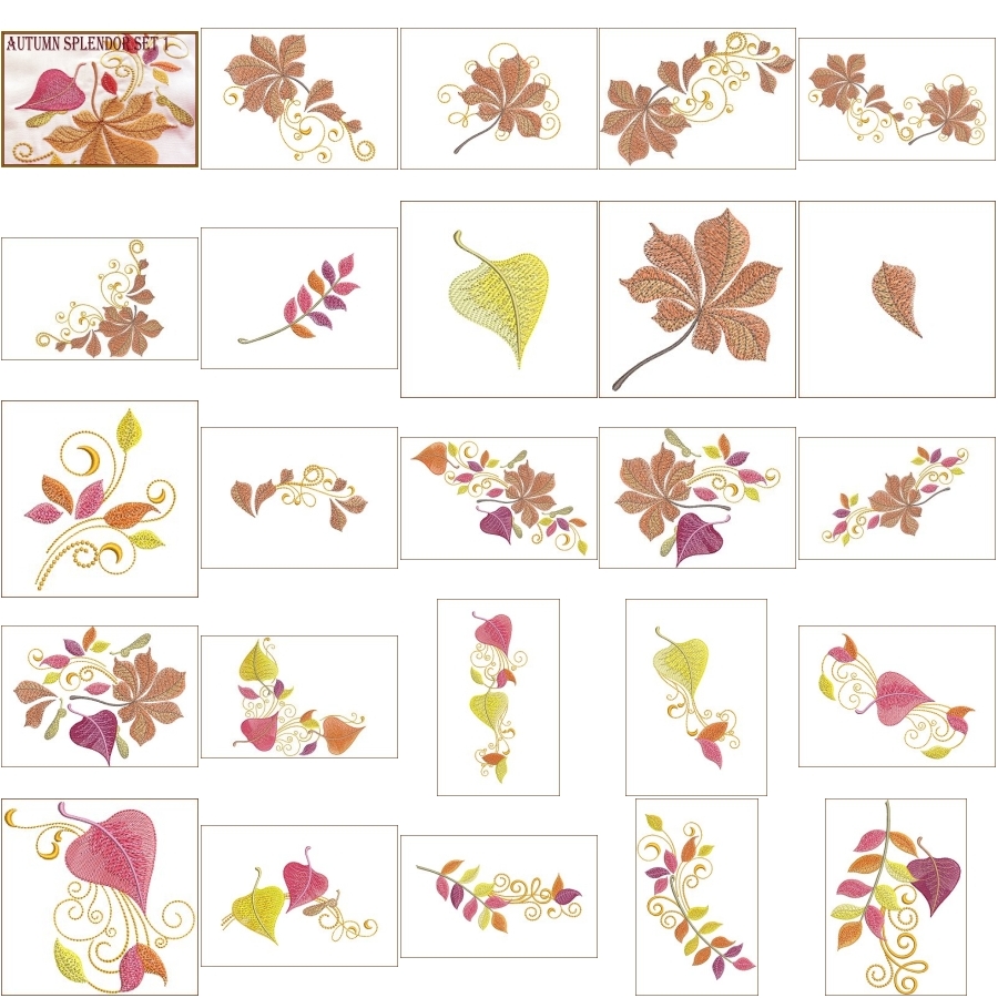 Autumn Splendor - Leaves Set 1