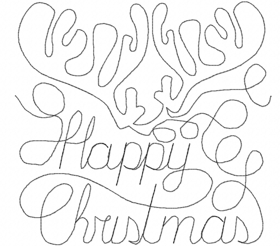 Continuous Line Christmas Elegance LONG ARM-8